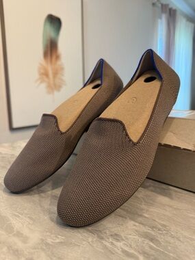 Rothy's The Loafer Mocha Brown Flat Slip-On Comfortable Size 7